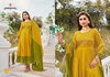 Haldi Mehndi By Rangoon Mirror Work Silk Anarkali Readymade Suits Wholesale Shop In Surat